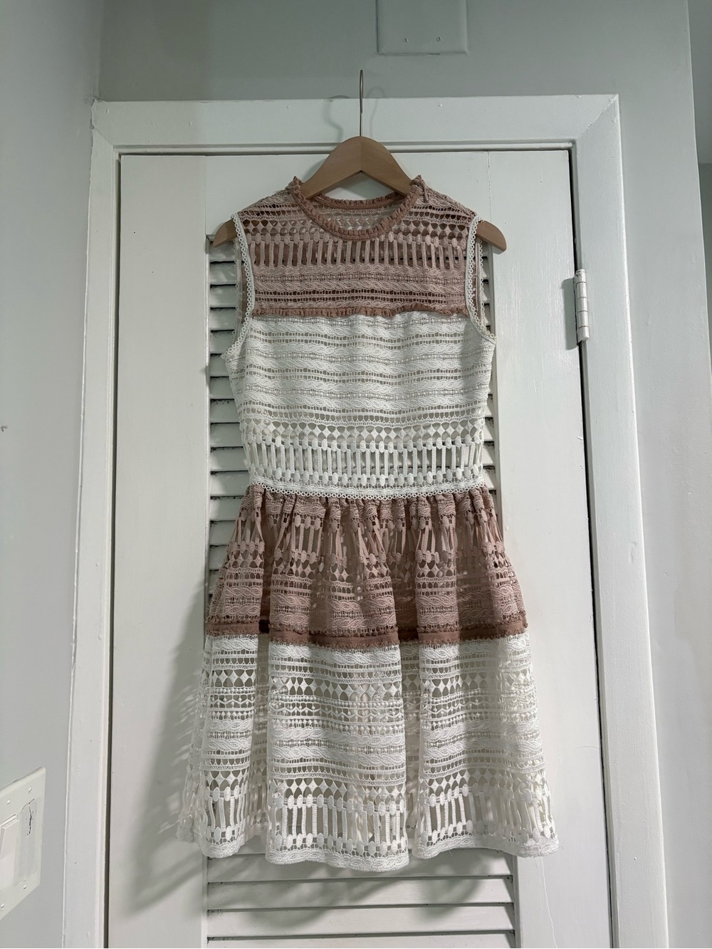 Alexis Crochet Lace Fit Flare Dress